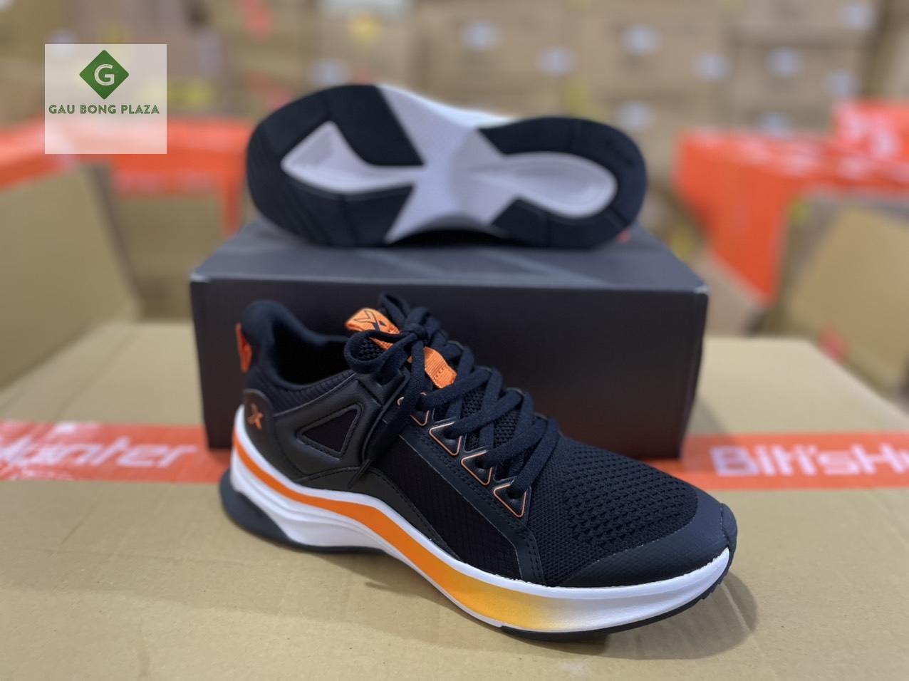Giày sneaker bitis hunter x festive spice pumpkin dsmh03500den