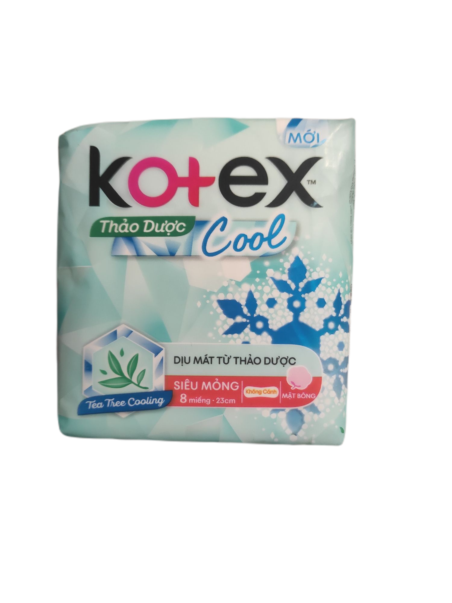 Băng vệ sinh Kotex thảo dược Cool siêu mỏng không cánh 8 miếng