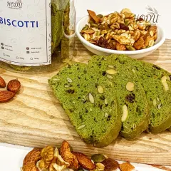 500g Biscotti trà xanh nguyên cám bánh ngũ cốc nướng ăn kiêng không đường | HODU - Thế giới đồ ăn healthy