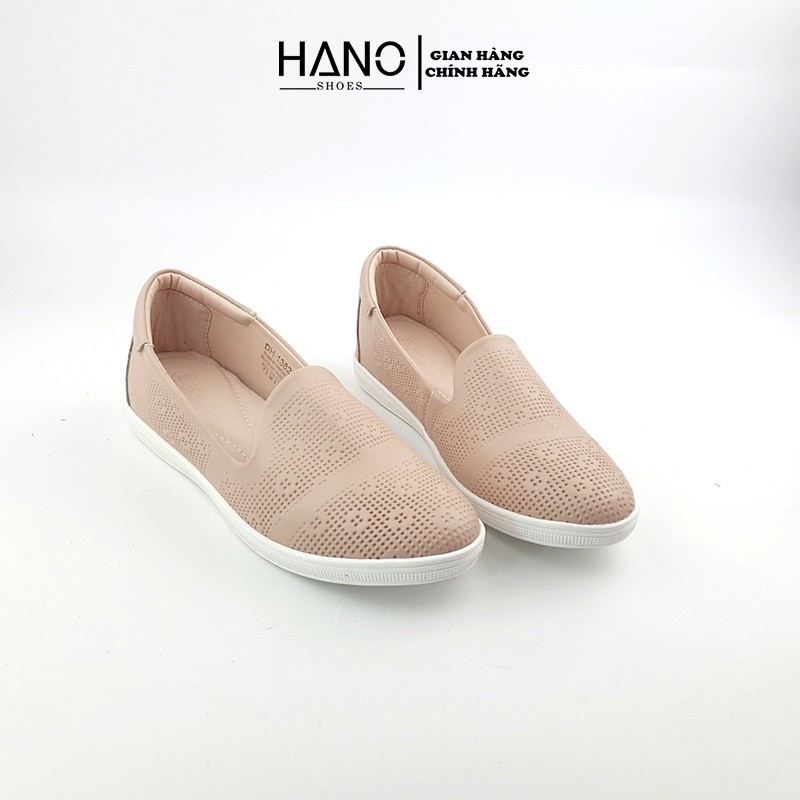 HANO - Giày bệt slipon độn đế 3cm da thật êm chân chuẩn VNXK