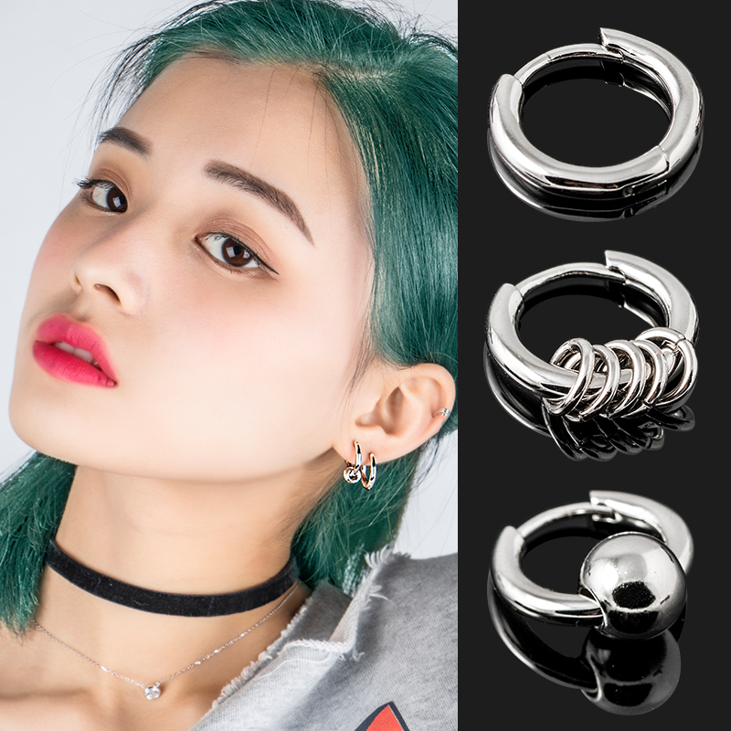Combo 3 chiếc bông tai tròn xỏ lỗ cá tính