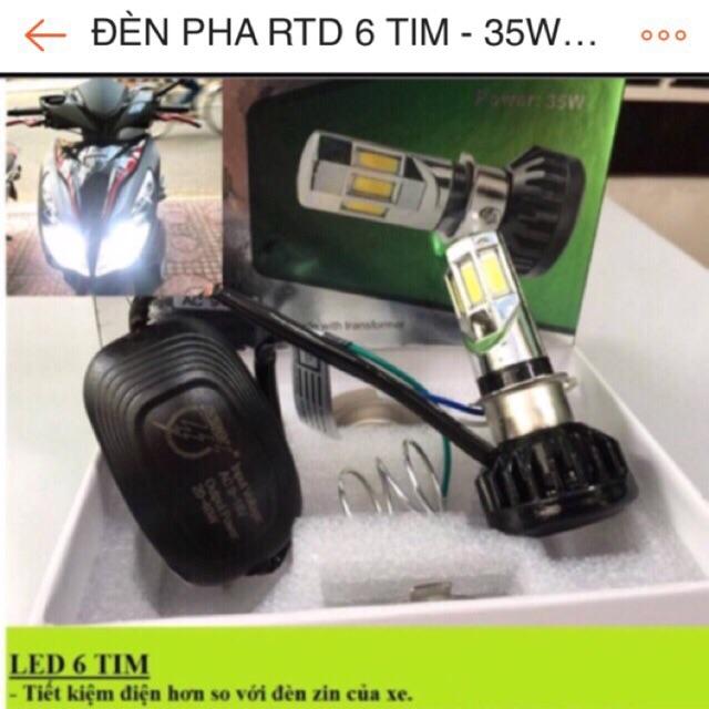 Đèn Pha Led 6 Tim RTD Siêu Sáng 35w