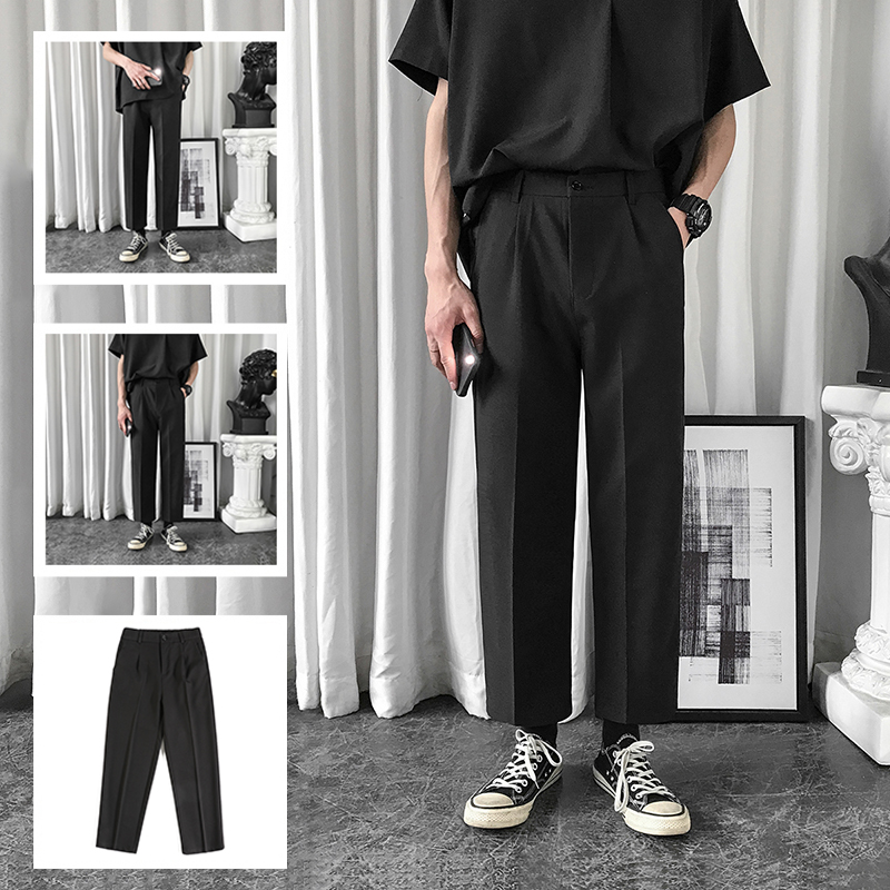 Quần Tây Nam Hàn Quốc Dáng Baggy Cạp Cúc Thanh Lịch Hot Trend 2021 Thời Trang 4HER JOGGER NAM 9000063C