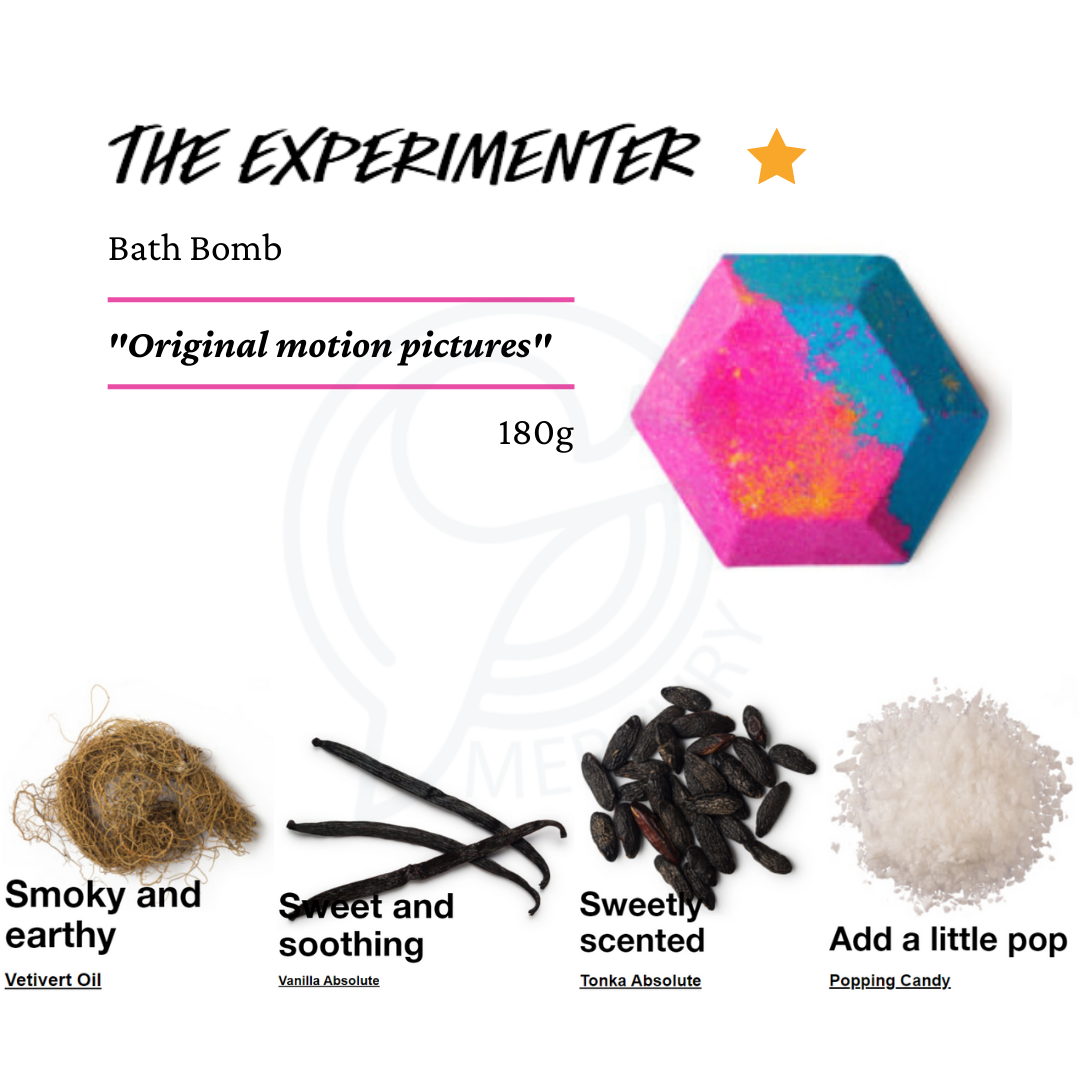 Bom sủi bồn tắm lush - the experimenter bath bomb