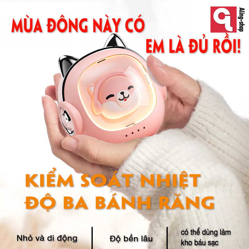 Máy sưởi mini cầm tay Cartoon Cat Catch Máy sưởi Điều chỉnh nhiệt độ ba cấp để làm nhanh