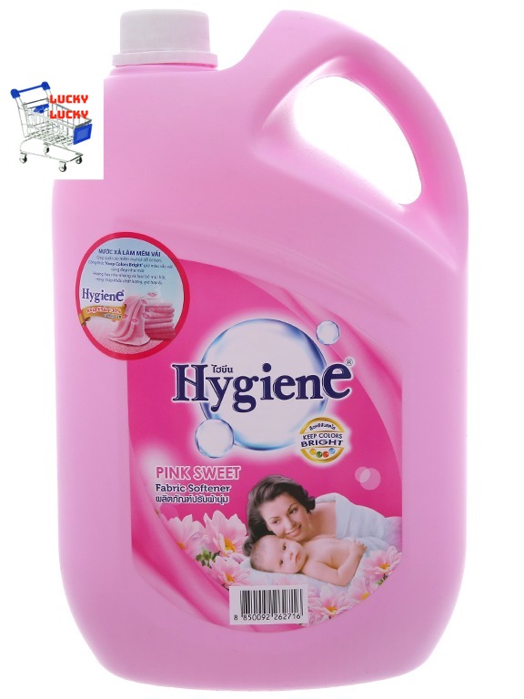 Nước xả vải hygiene thái lan 3500ml- hồng đậm