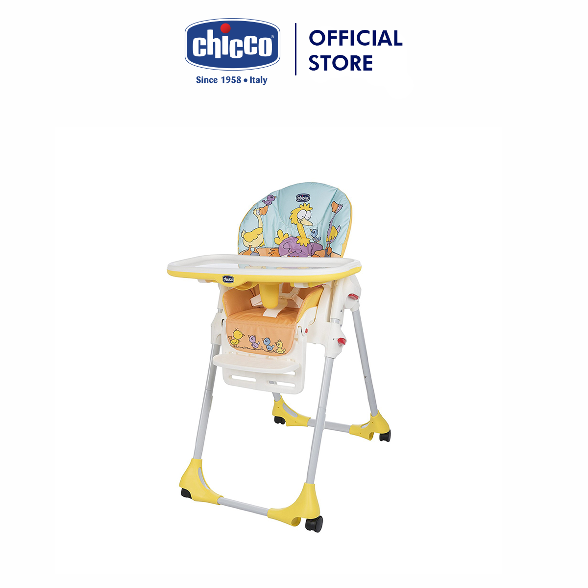 Ghế ăn Chicco Polly Vịt con Chicco