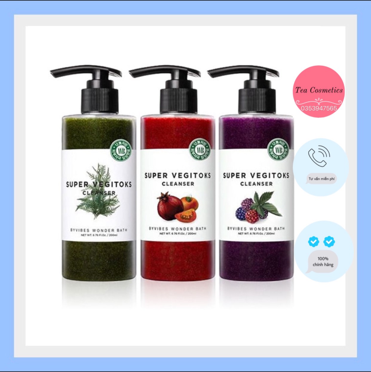 Sữa Rửa Mặt Thải Độc Rau Củ Super Vegitoks Cleanser