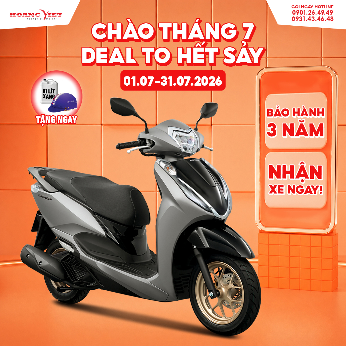 Honda Lead 125Cc 2026 Motorcycle - Special Edition Giá 50,257,000 Đồng*Miễn phí vận chuyển