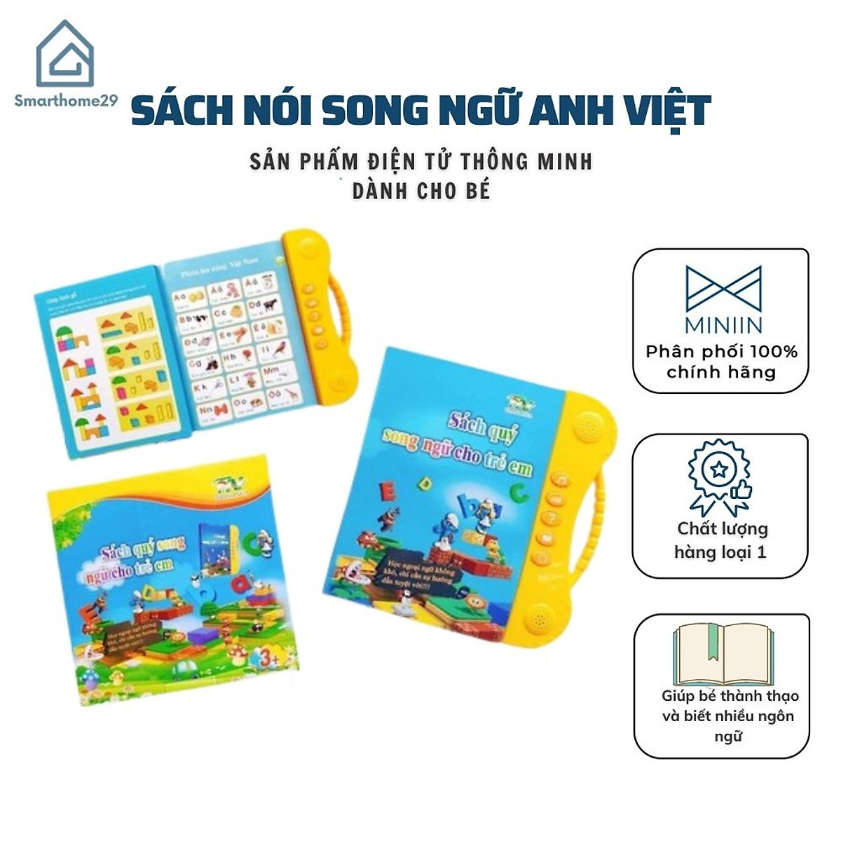 Sách Nói Song Ngữ Anh Việt Điện Tử Thông Minh - Giúp Bé Phát Triển IQ