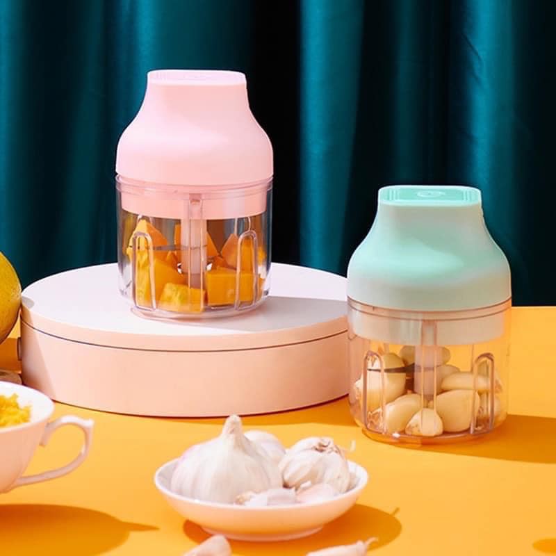 Máy xay mini tích điện, xay đồ ăn dặm, xay hành tỏi ớt tiện dụng - 250ml