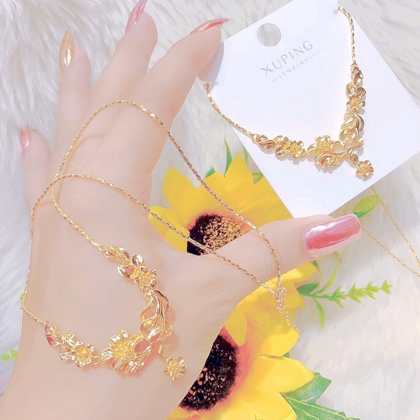 Dây chuyền nữ kiểu cưới mạ vàng 24k cực xinh