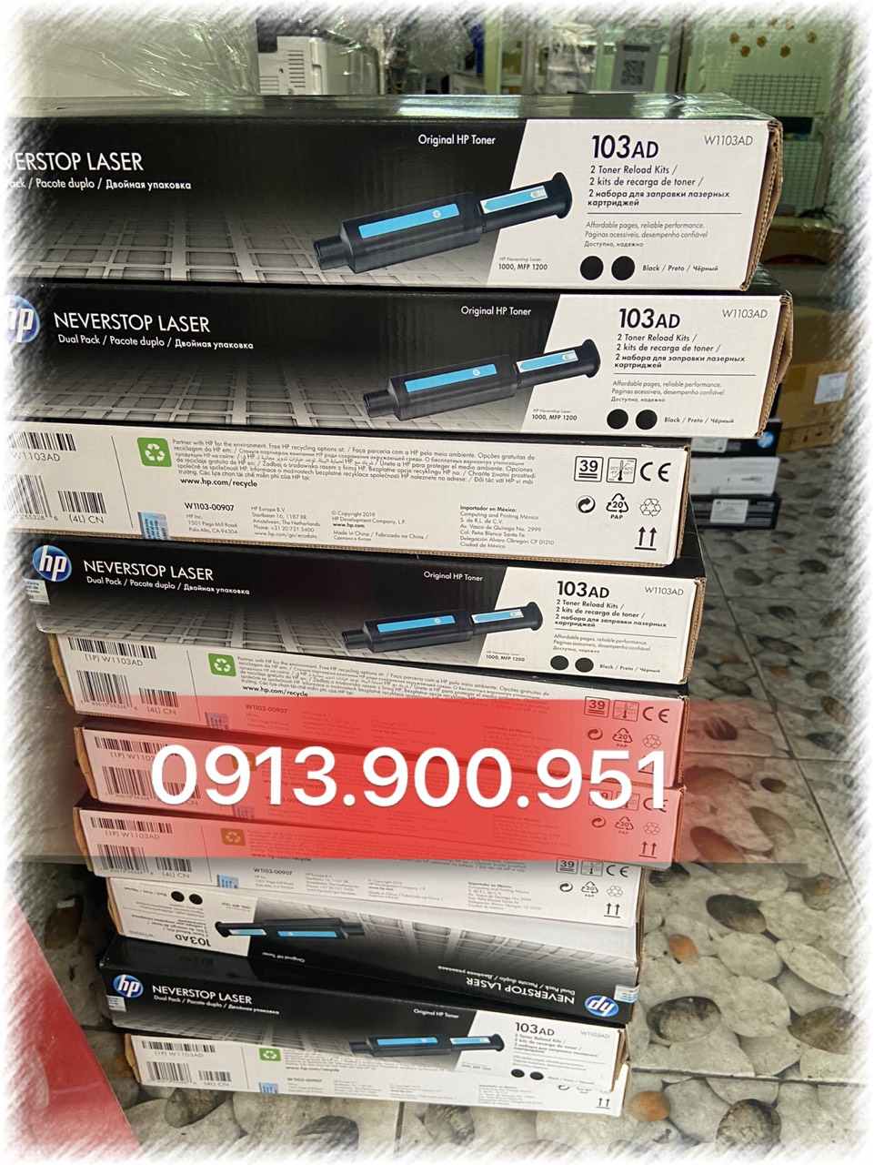 Mực in hp 103ad - hàng chính hãng - dùng cho hp neverstop 1000a/1000w hp 1200a/1200w