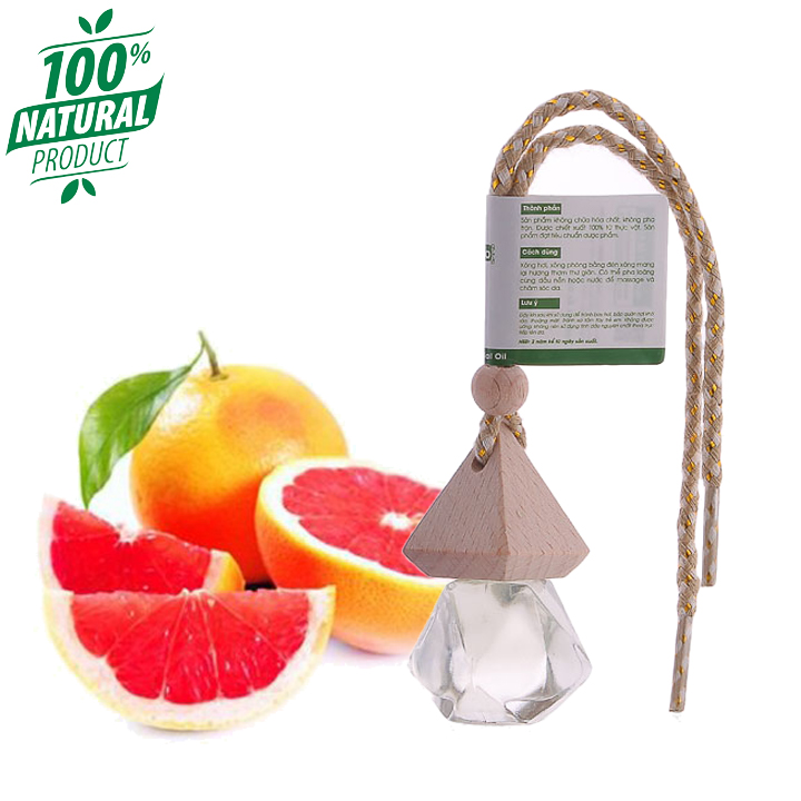 Tinh dầu bưởi chùm Lorganic treo xe hơi tủ áo