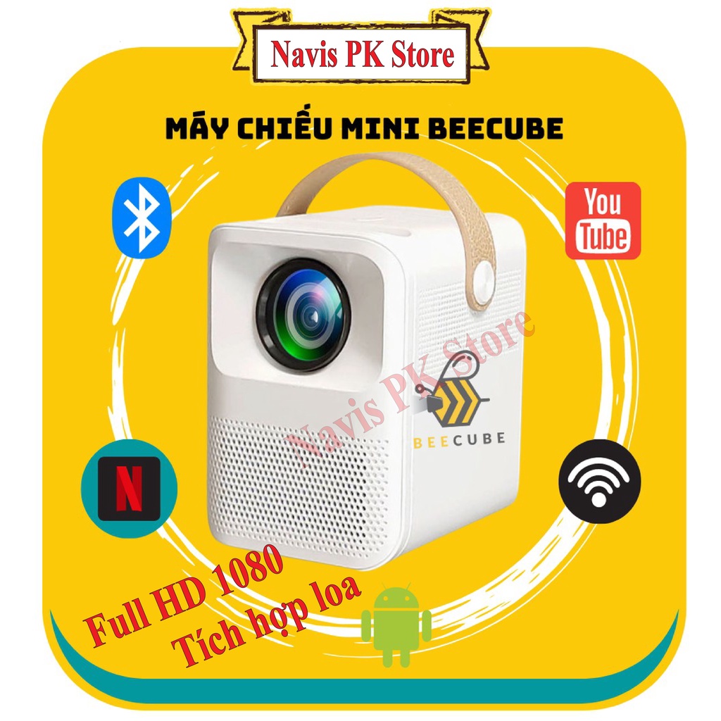Máy Chiếu Mini BeeCube X2 Max - Máy Chiếu Mini Full HD 1080 Hệ Điều Hành Android - Bảo Hành 1 Năm | Navis PK
