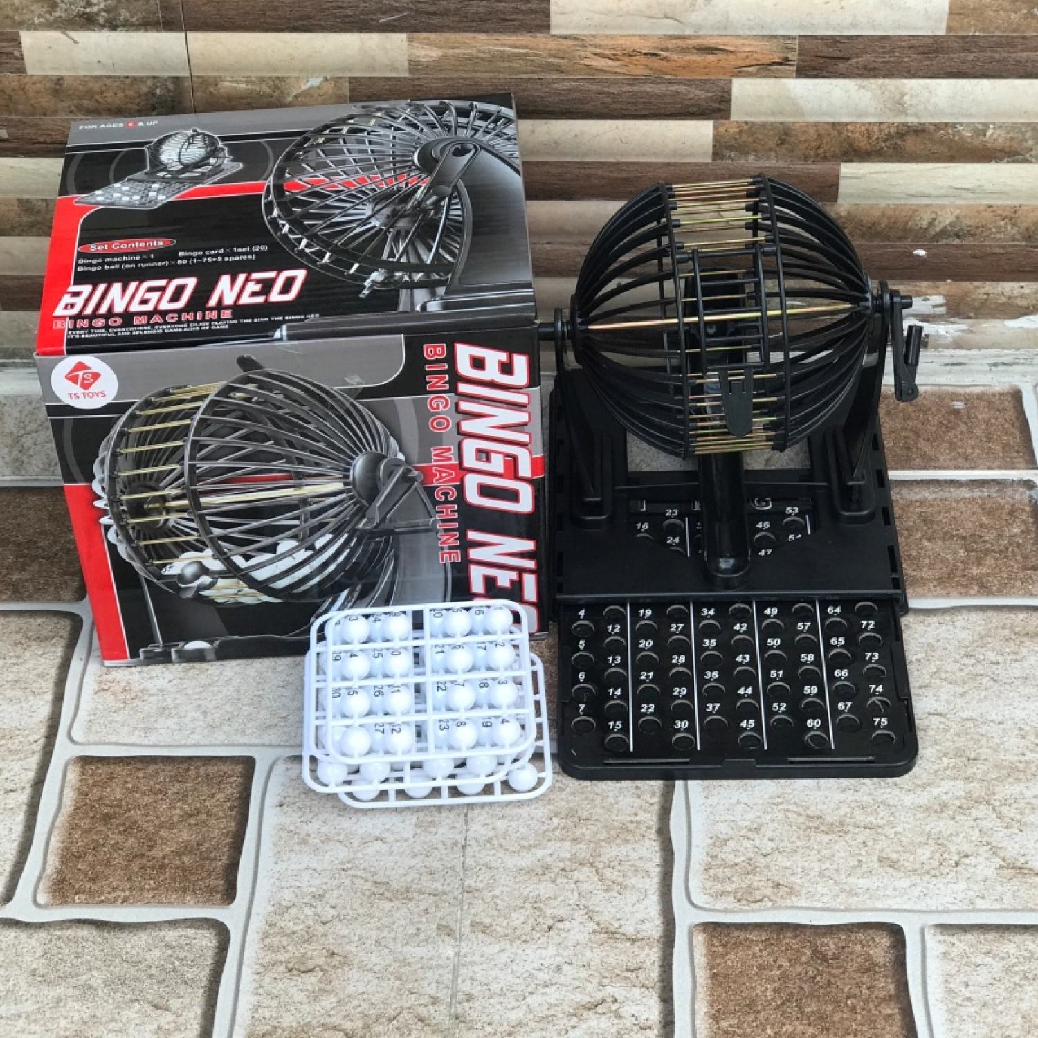 Đồ chơi tết - lô tô loto bingo 90 số - lồng sắt - hộp lớnvpp trí đức