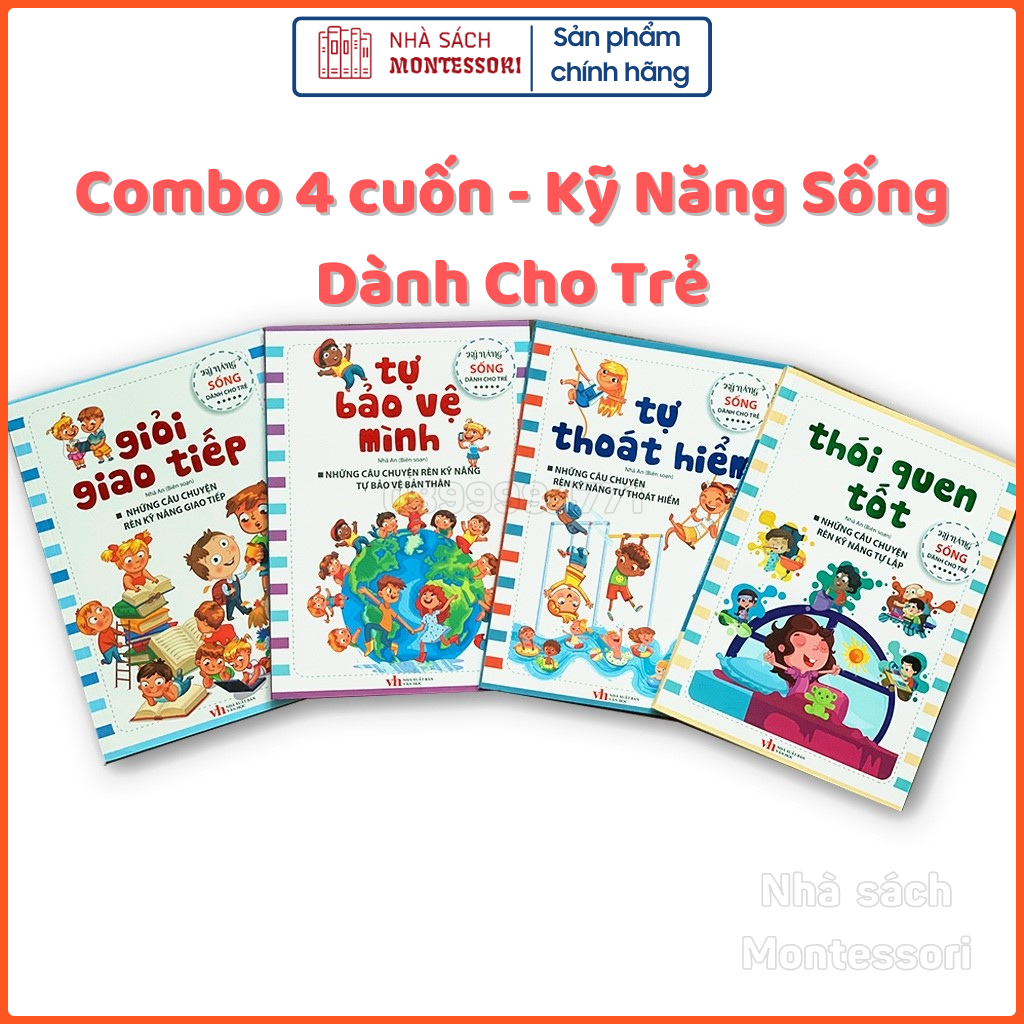 Combo 4 quyển - kỹ năng sống dành cho trẻ