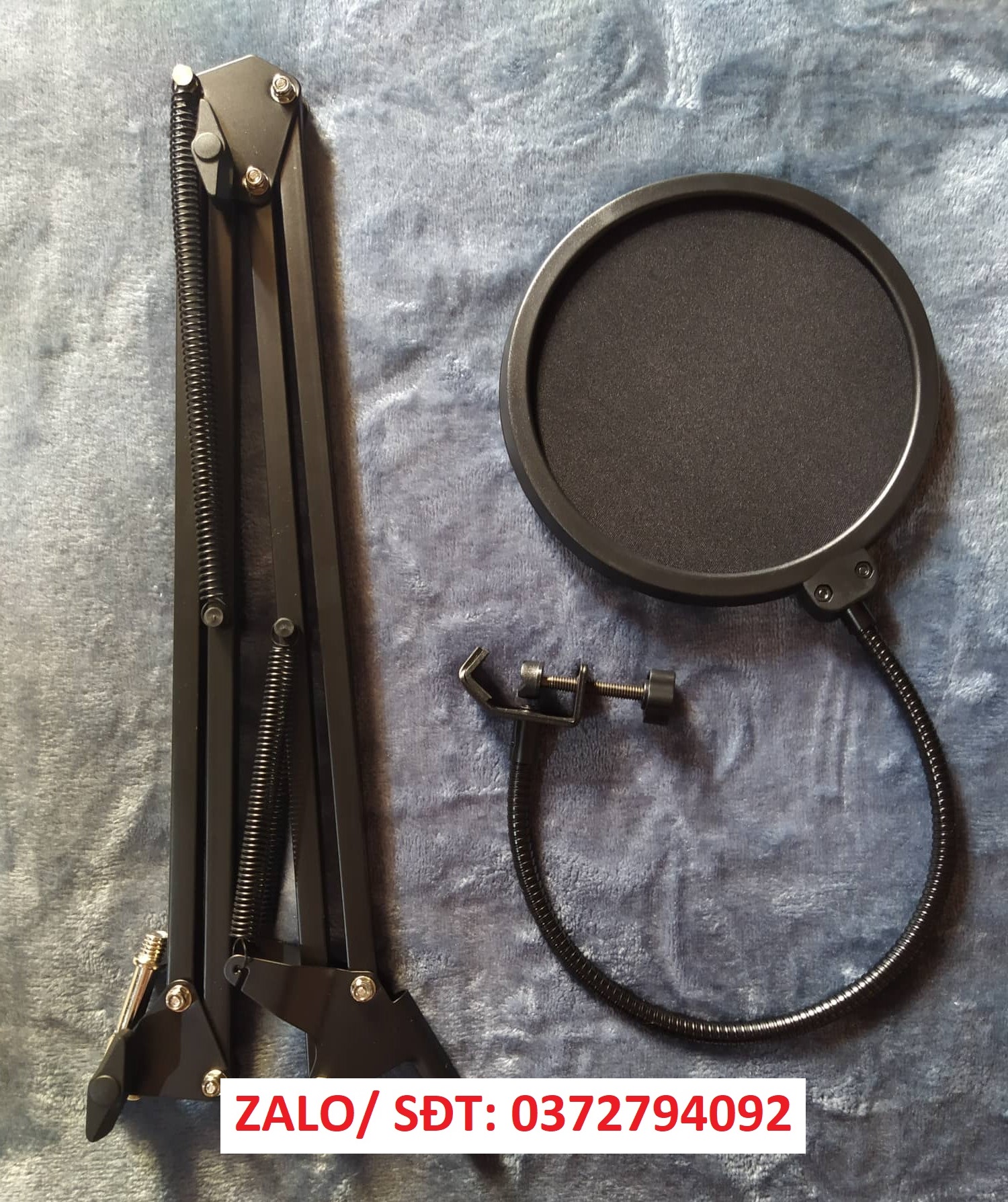 COMBO CHÂN KẸP MIC THU ÂM VÀ MÀNG LỌC ÂM