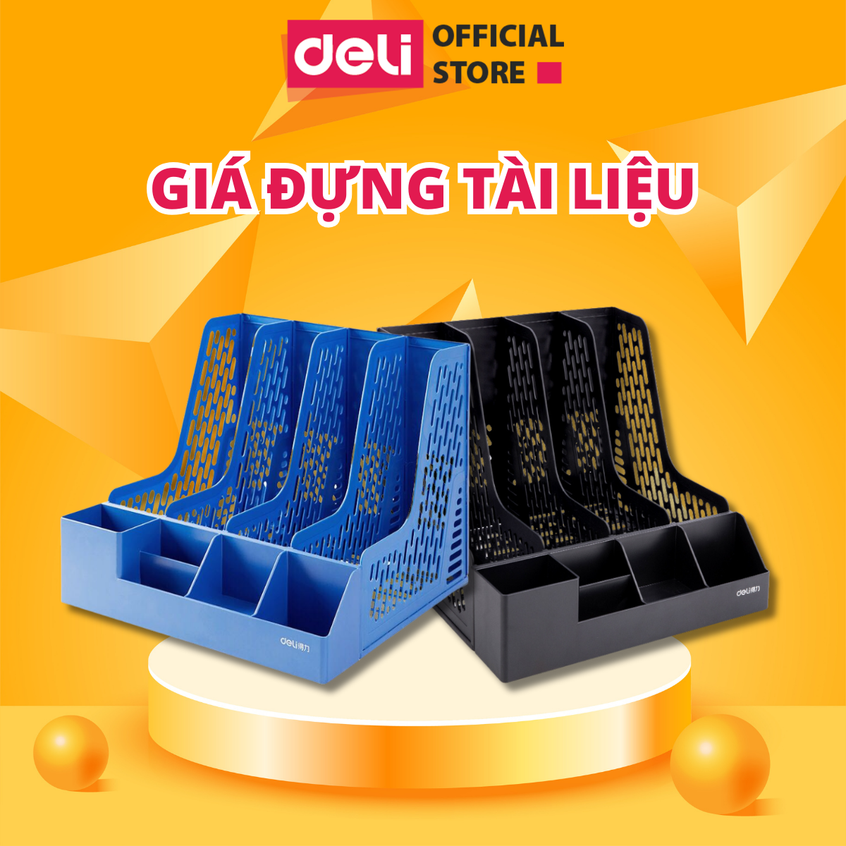  Giá Đựng Tài Liệu Deli: Kệ Đa Năng Để Giấy Tờ Hồ Sơ Văn Phòng - Chất Liệu Nhựa PP Bền Bỉ Thiết Kế Tiện Lợi Để Sắp Xếp Ngăn Nắp Tại Bàn Làm Việc 