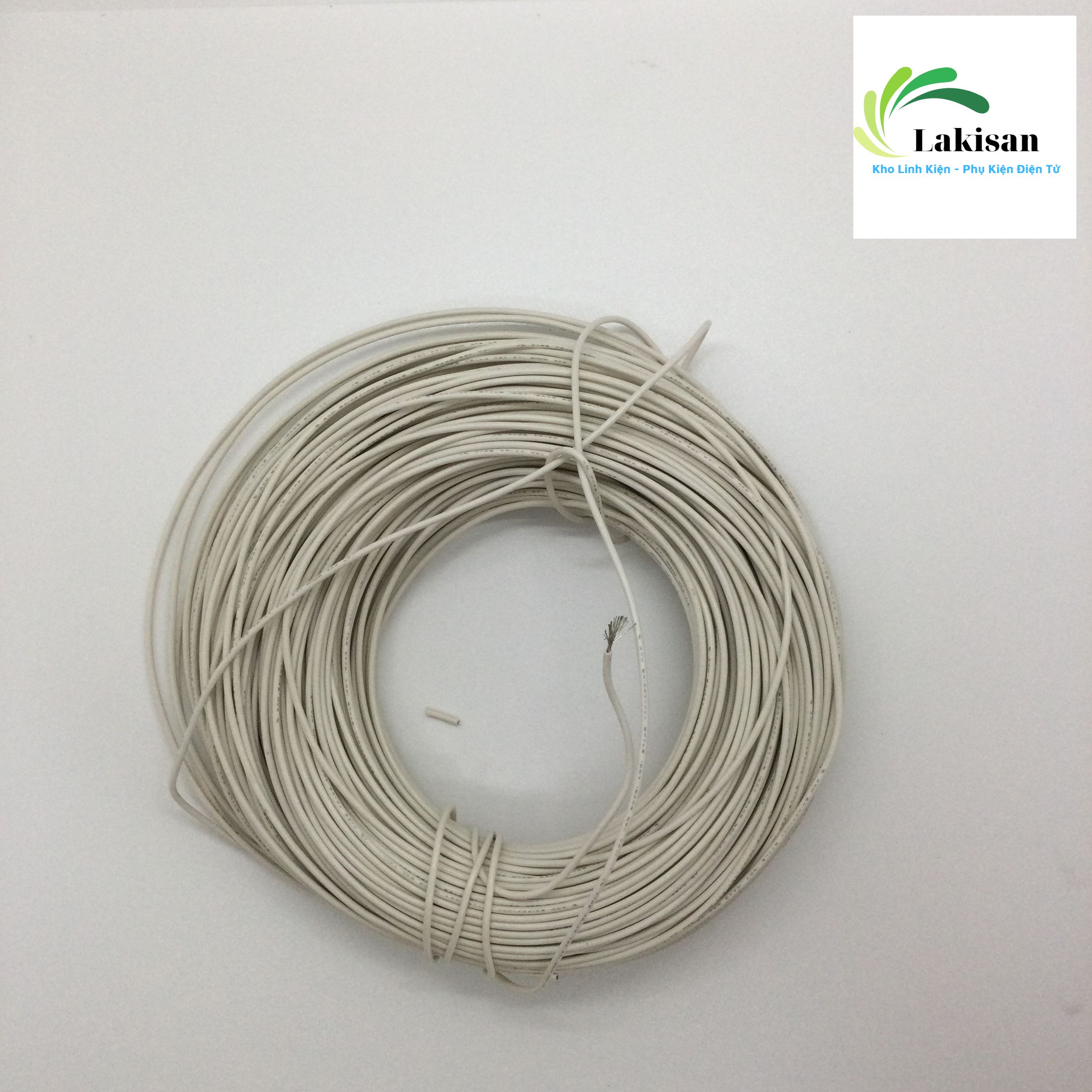 [10 mét] Dây điện đơn 1x16AWG - 1.5mm2 LAKISAN| Lõi đồng mạ chống oxi hóa | Màu ngẫu nhiên