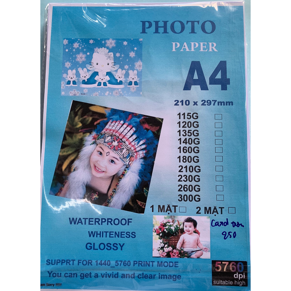 Giấy card trơn khổ a4 50 tờ/ xấp các định lượng