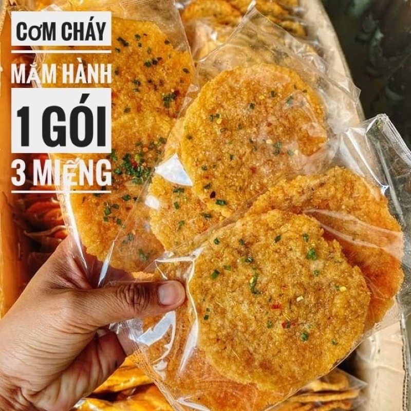 Cơm Cháy Mắm Hành [1 Gói 3 miếng]  - Loại Đặc Biệt - Hàng Ngon Nhà Làm
