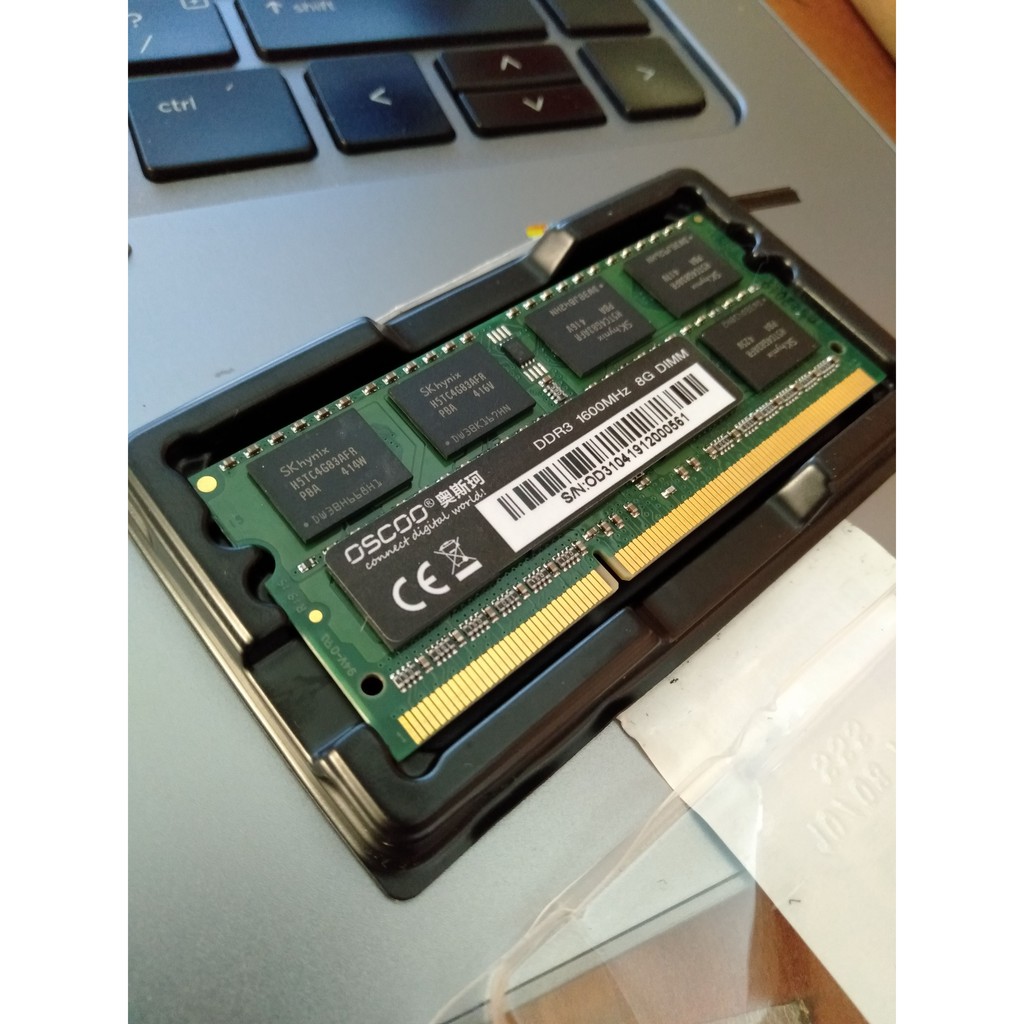 Ram laptop oscoo ddr3 1600 8gb pc3l-12800 135v