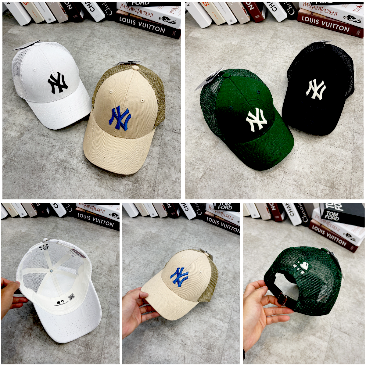 Ảnh thật - mũ lưỡi chai mlb ny basic mesh ball cap vnxk - mũ lưới nam nữ hàng xuất dư fulltag n100