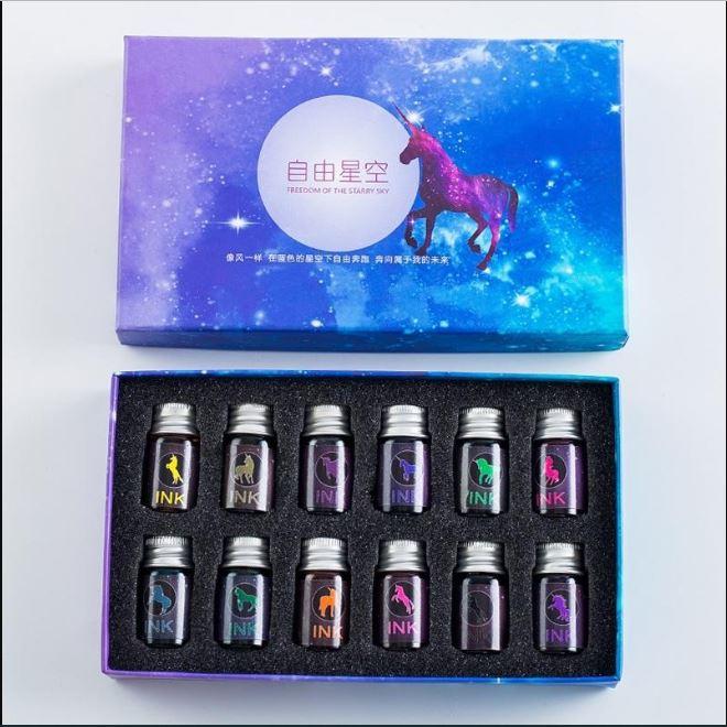 Bộ mực ink dùng cho bút thủy tinh trang trí dễ thương bút cổ trang tập luyện viết chữ Hán quà tặng pha lê