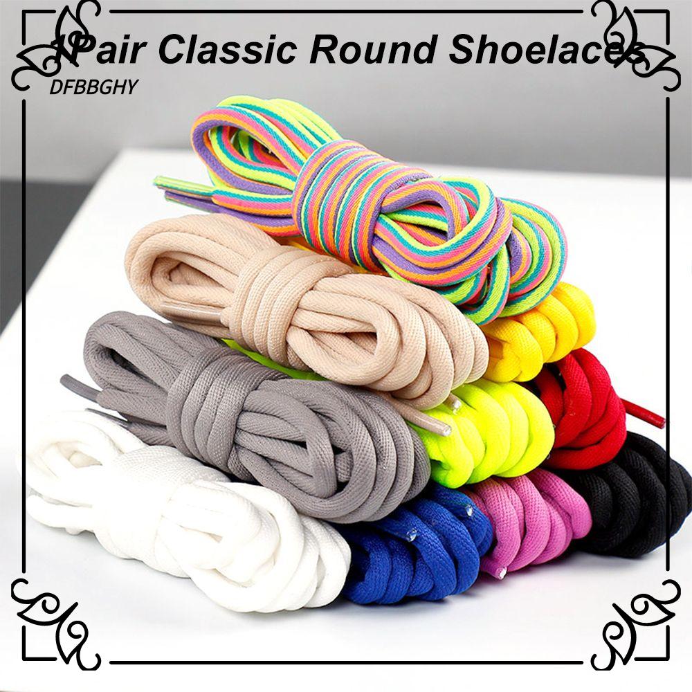 DFBBGHY Phụ kiện giày Shoestrings Thể thao giải trí Màu đồng nhất Dây giày