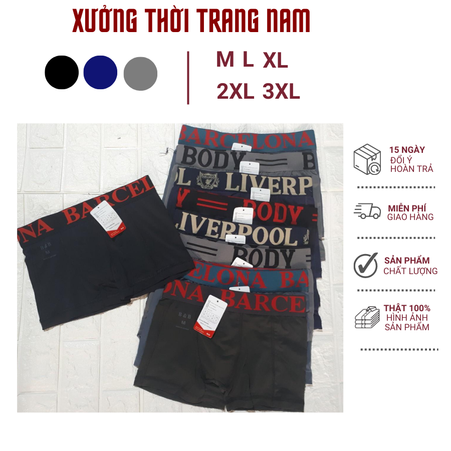 Set 5 quần sịp đùi nam thun lanh