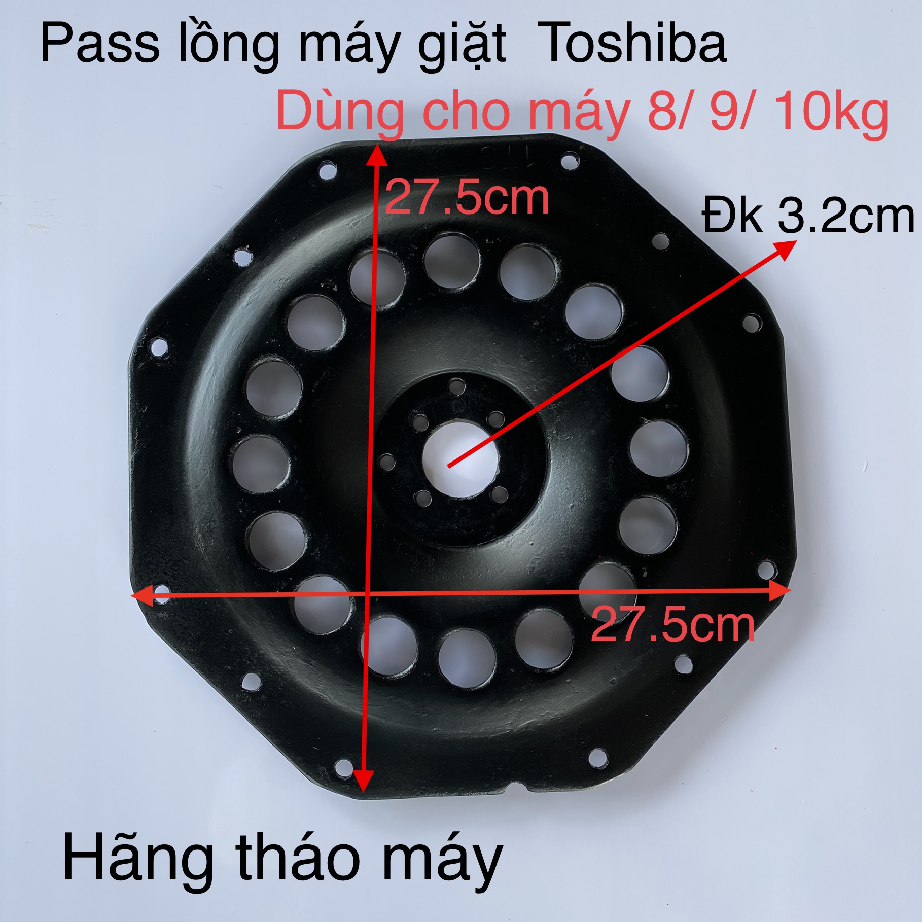 Pass mâm máy giặt Toshiba