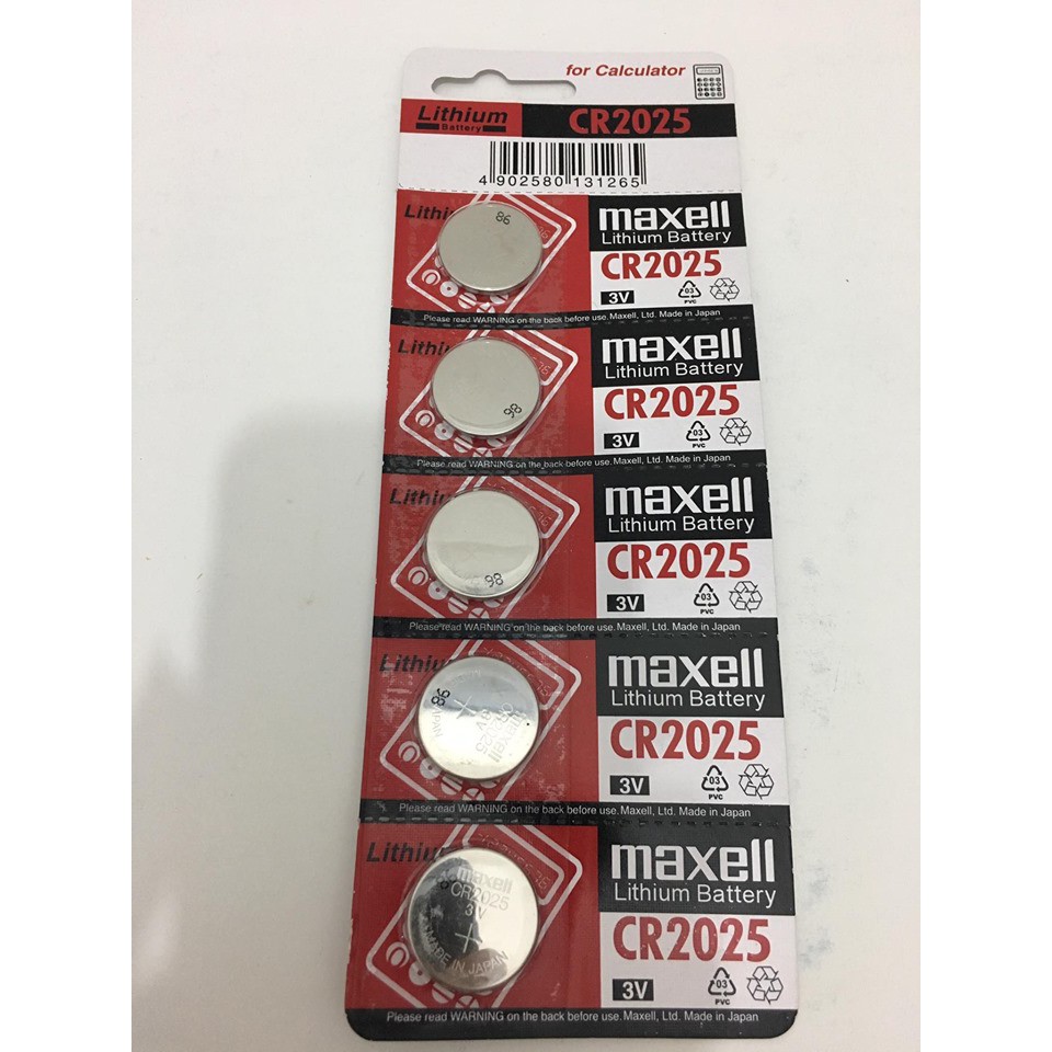 Pin maxell CR2025 lithium 3V, cam kết hàng đúng mô tả, chất lượng đảm bảo an toàn đến sức khỏe người sử dụng