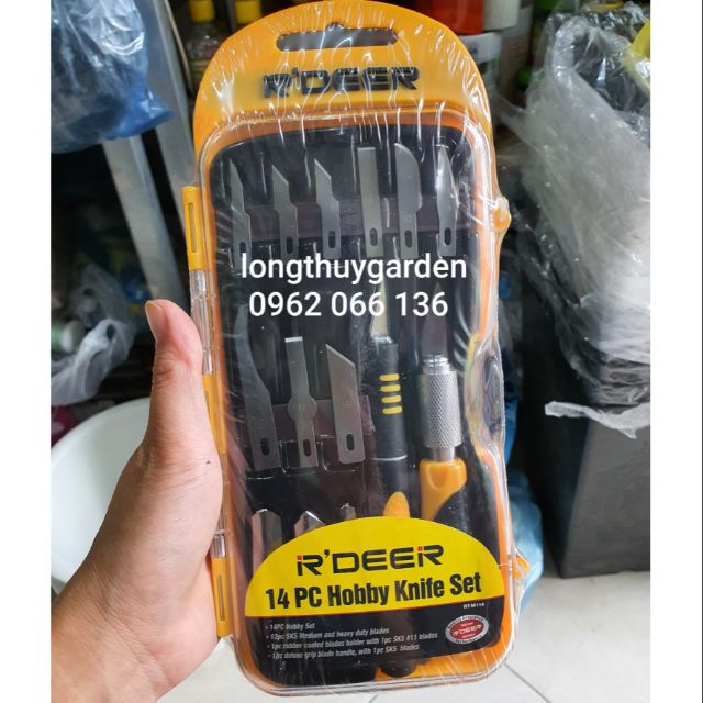 Bộ dao điêu khắc nghệ thuật cắt tỉa hoa quả đa năng 14 món