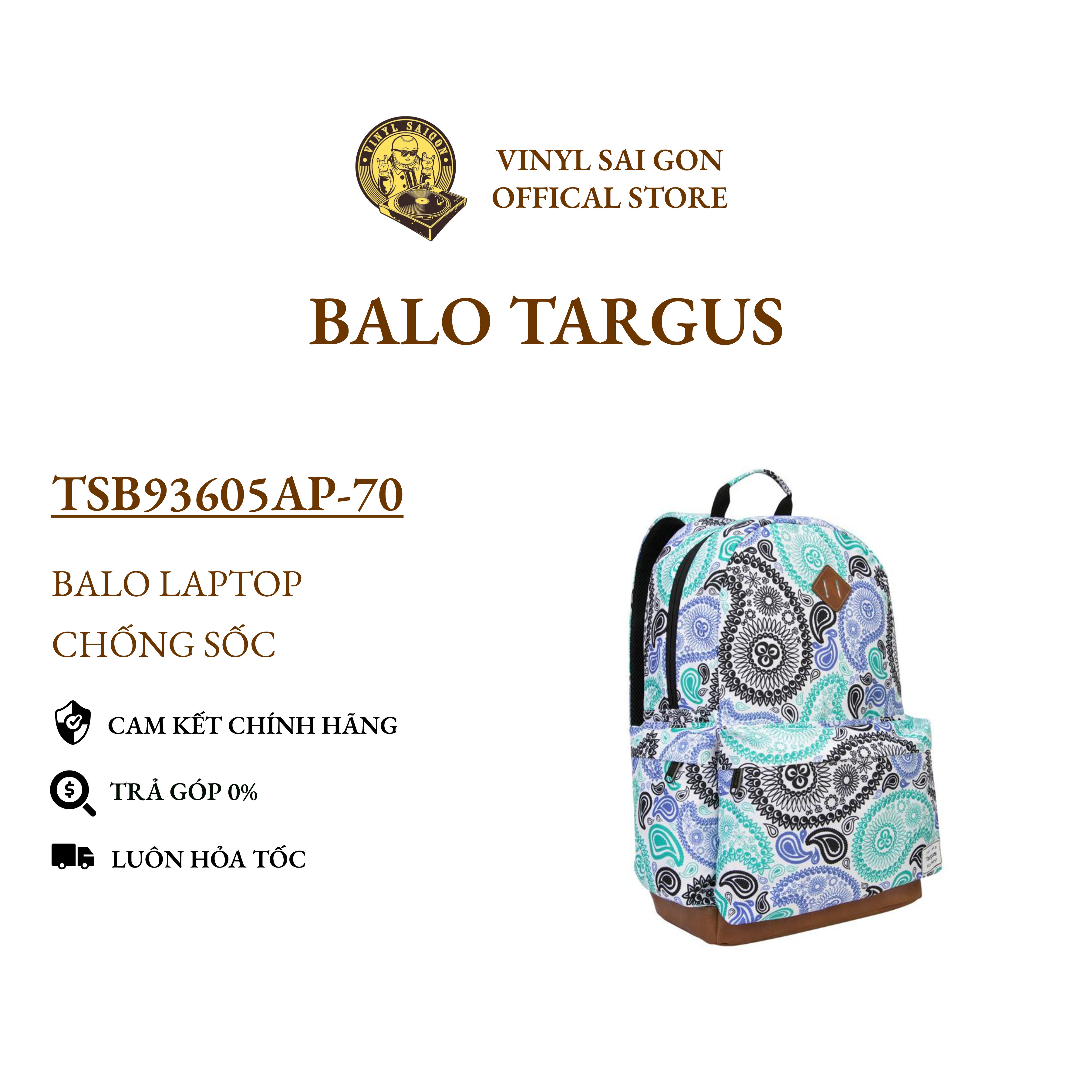Balo Targus TSB93605AP-70 Dòng Laptop 15.6" Strata Backpack (Màu Cashew Pattern)