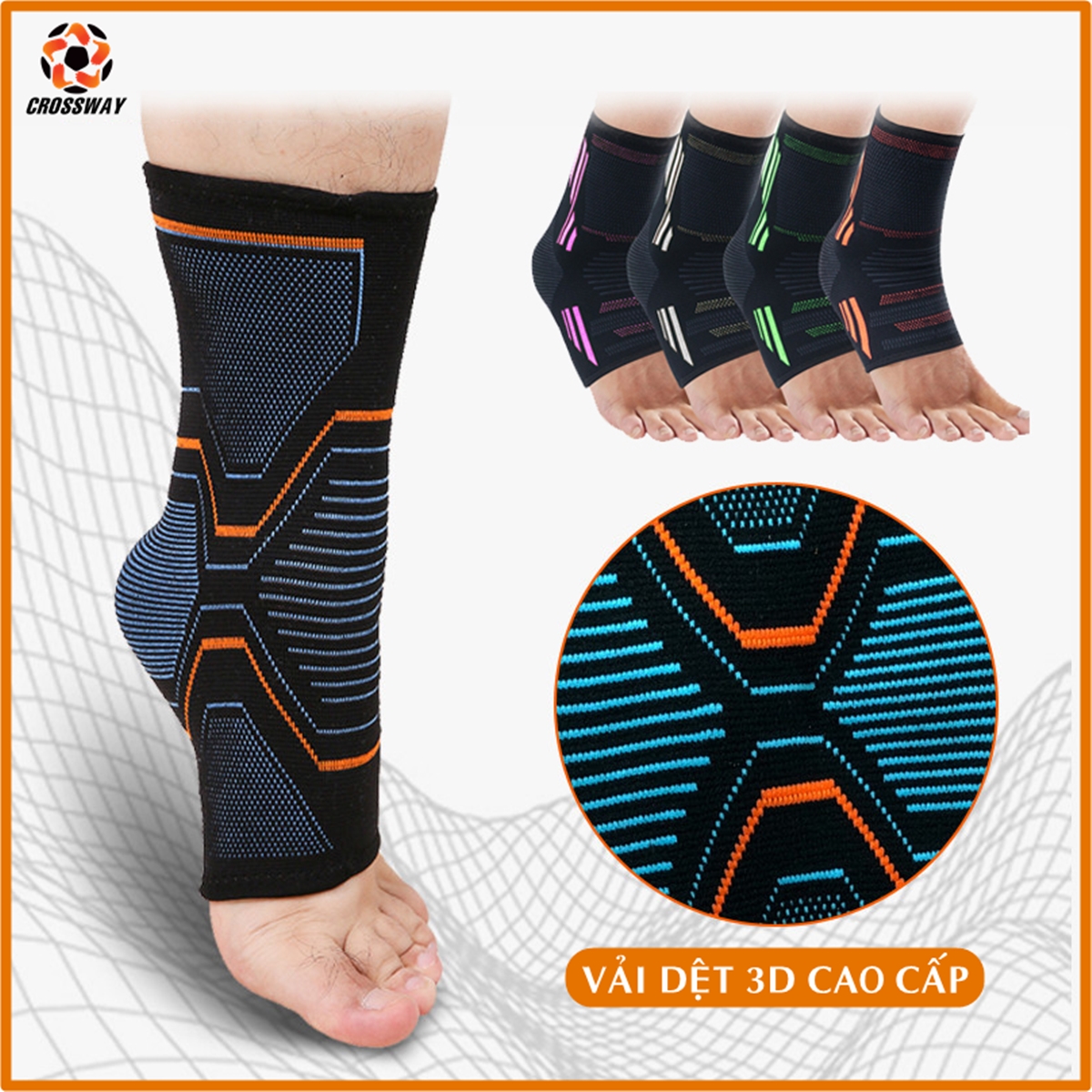 Bảo Vệ Mắt Cá Băng Quấn Cổ Chân Bó Gót Chống Lật Sơ Mi Tránh Lật Cổ Chân Giá Rẻ Chính Hãng Dùng Tập Gym Đá Bóng Chạy Bộ Đạp Xe Tennis Cầu Lông