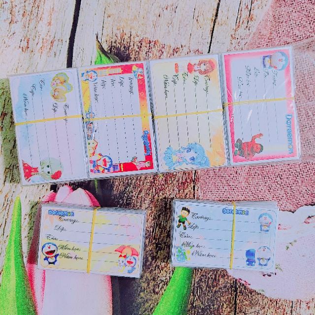 Nhãn vở nhãn vở có keo dính ✅