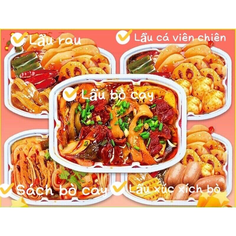 Lẩu tự sôi tự chọn ăn liền hộp to