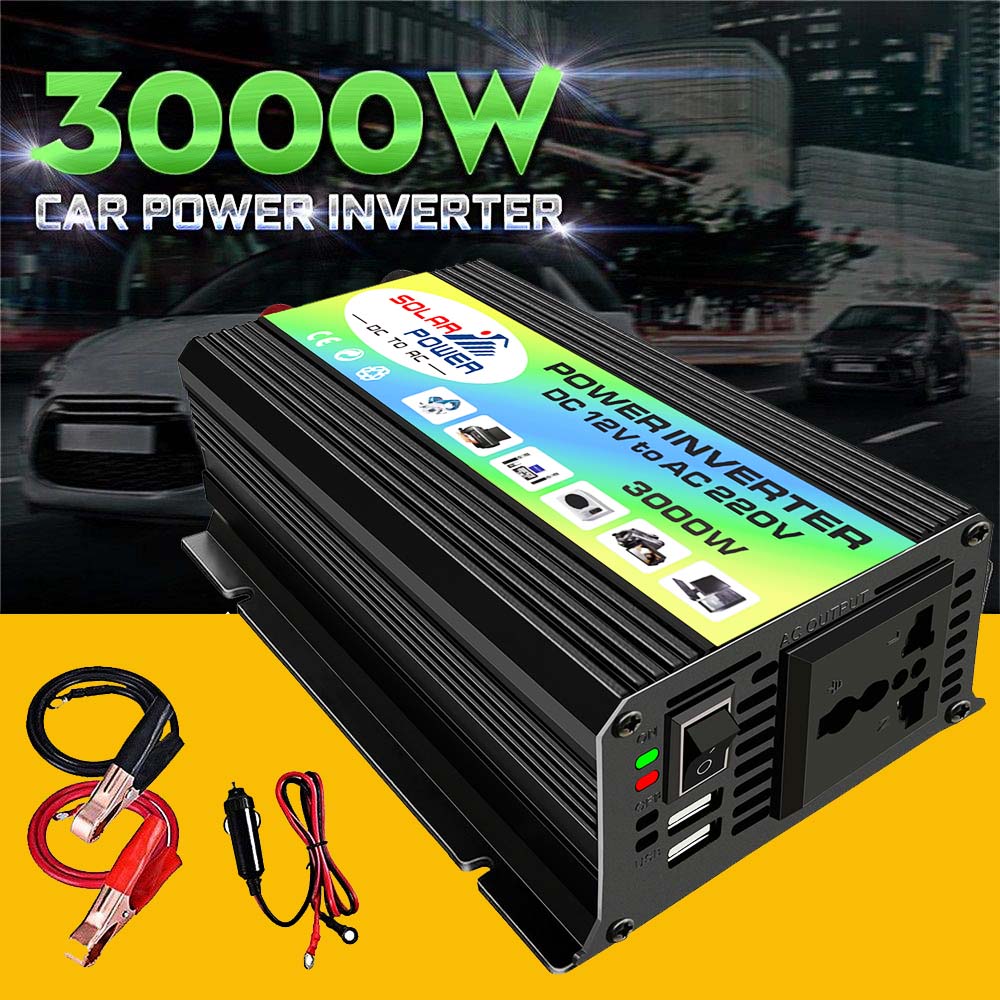 Bộ chuyển đổi điện 12v sang 220v 3000wKích điện 12v 220v sin chuẩn 3000wđổi điện 12v sang 220v sin chuẩninverter 12v to 220v