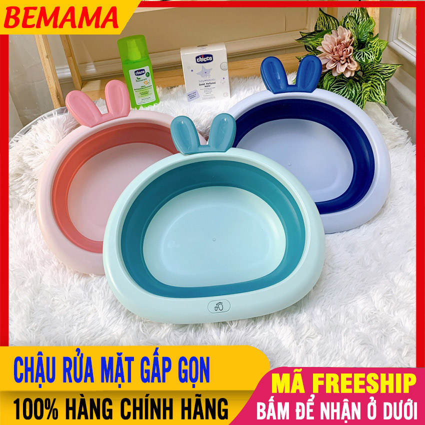 Chậu rửa mặt cho bé sơ sinh - chậu tắm gấp gọn, đa năng - nhựa dẻo, siêu bền đẹp, dùng tắm rửa - chậu tắm cho bé, thau tắm cho bé, chậu tắm em bé, chậu tắm cho bé sơ sinh