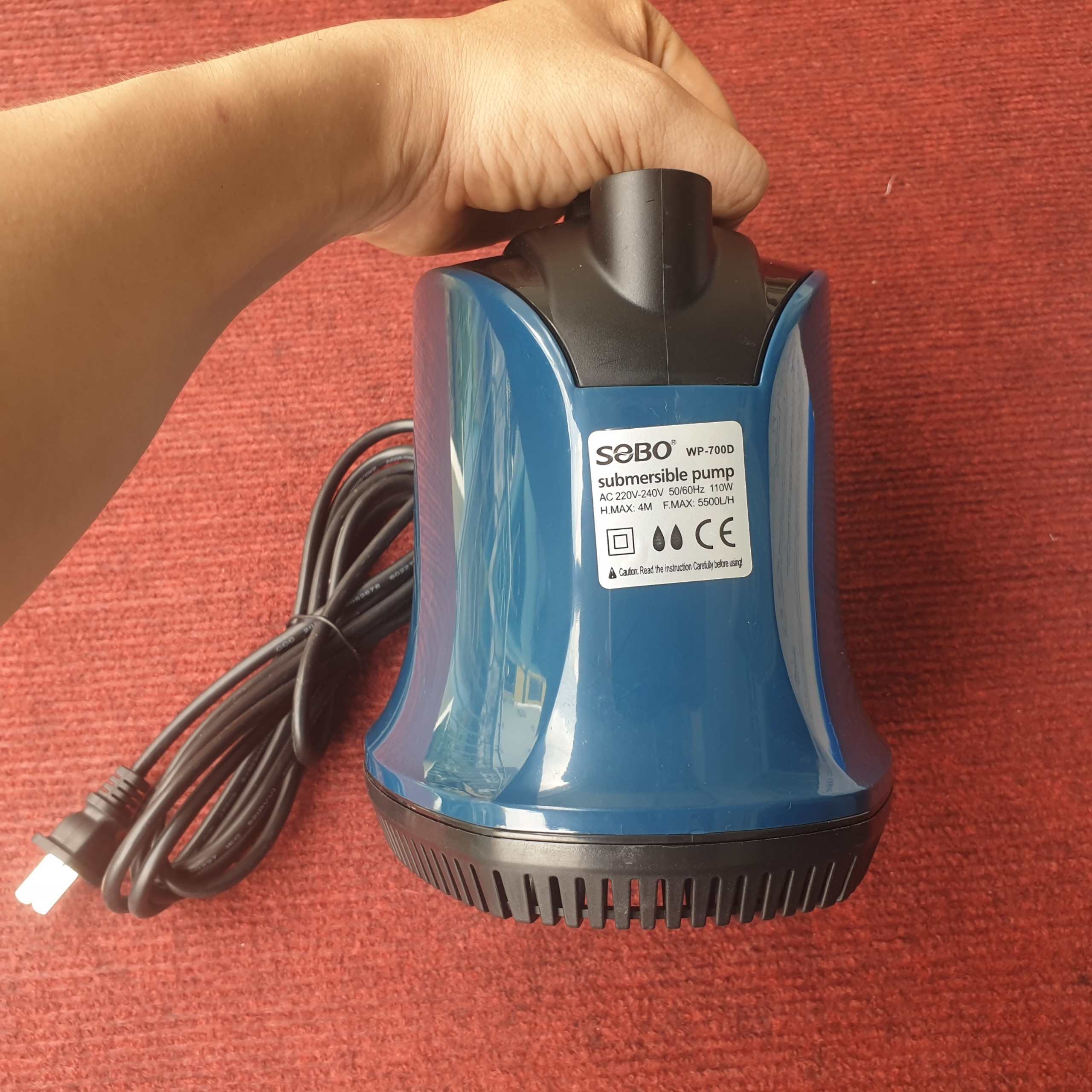 Bơm Hút Cặn Bể Cá Bơm Chìm Hút Đáy 360 Độ SOBO WP 600d 80W 700d 110W