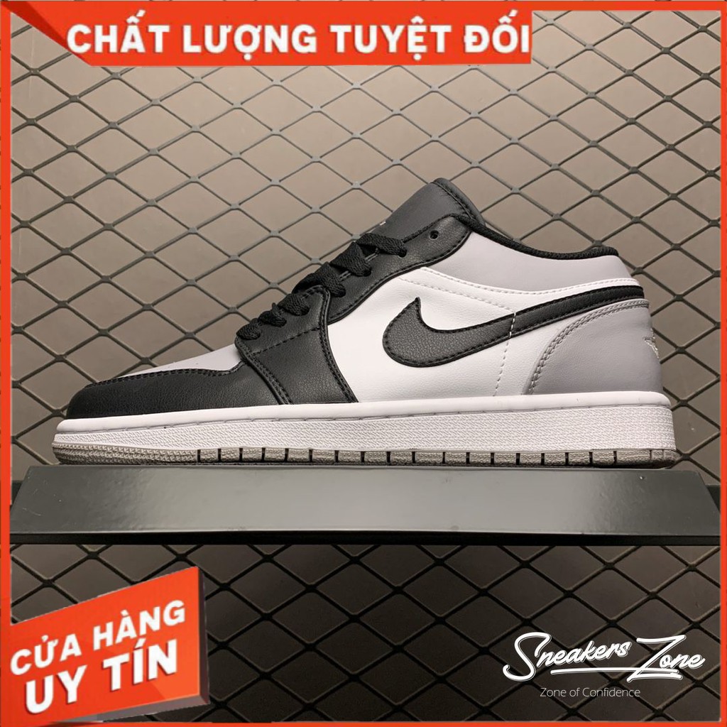 (FREESHIP+HỘP+QUÀ) Giày Thể Thao AIR JORDAN 1 Low Shadow Thấp Cổ Màu đen Gót Xám Cực đẹp Cho Cả Nam Và Nữ SNEAKERS WORLD