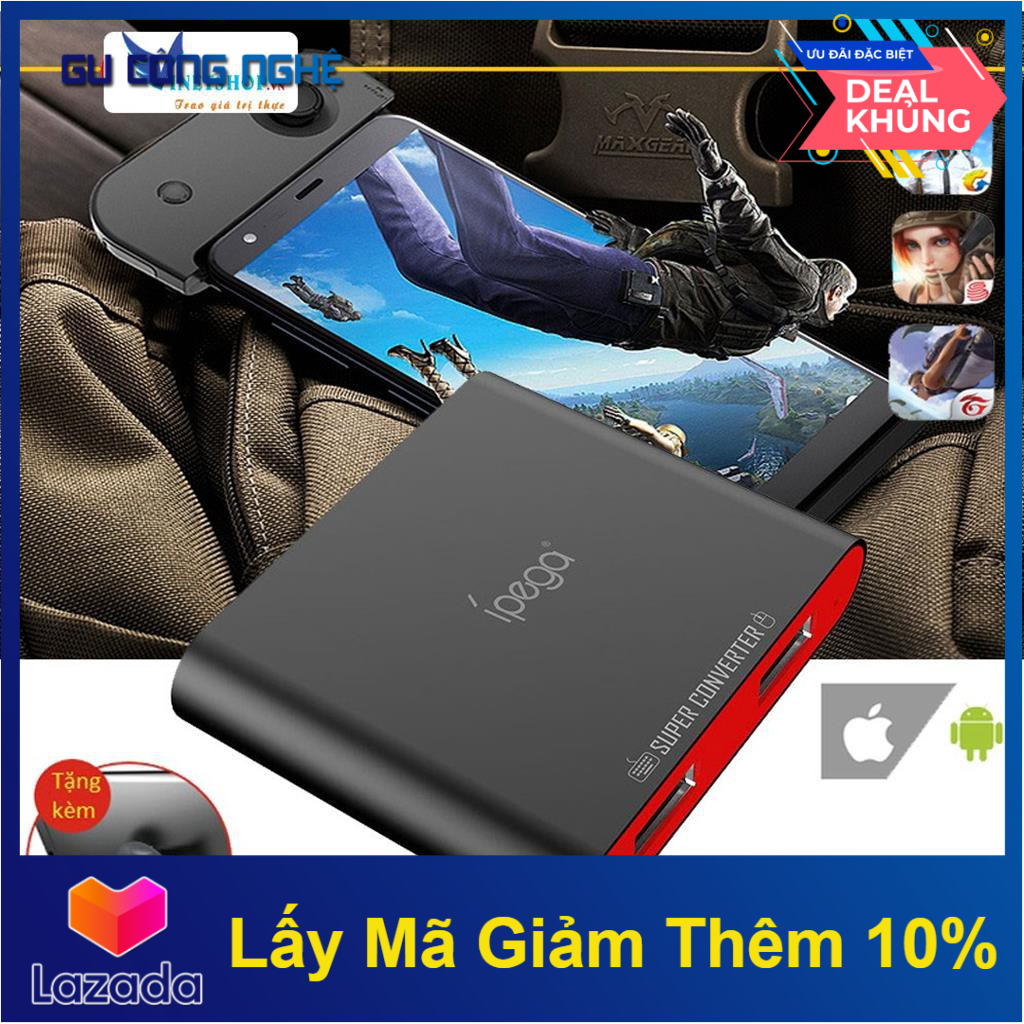 Ipega 9116 bộ chuyển đổi chuột & bàn phím chơi game pubg ros...-dc3731