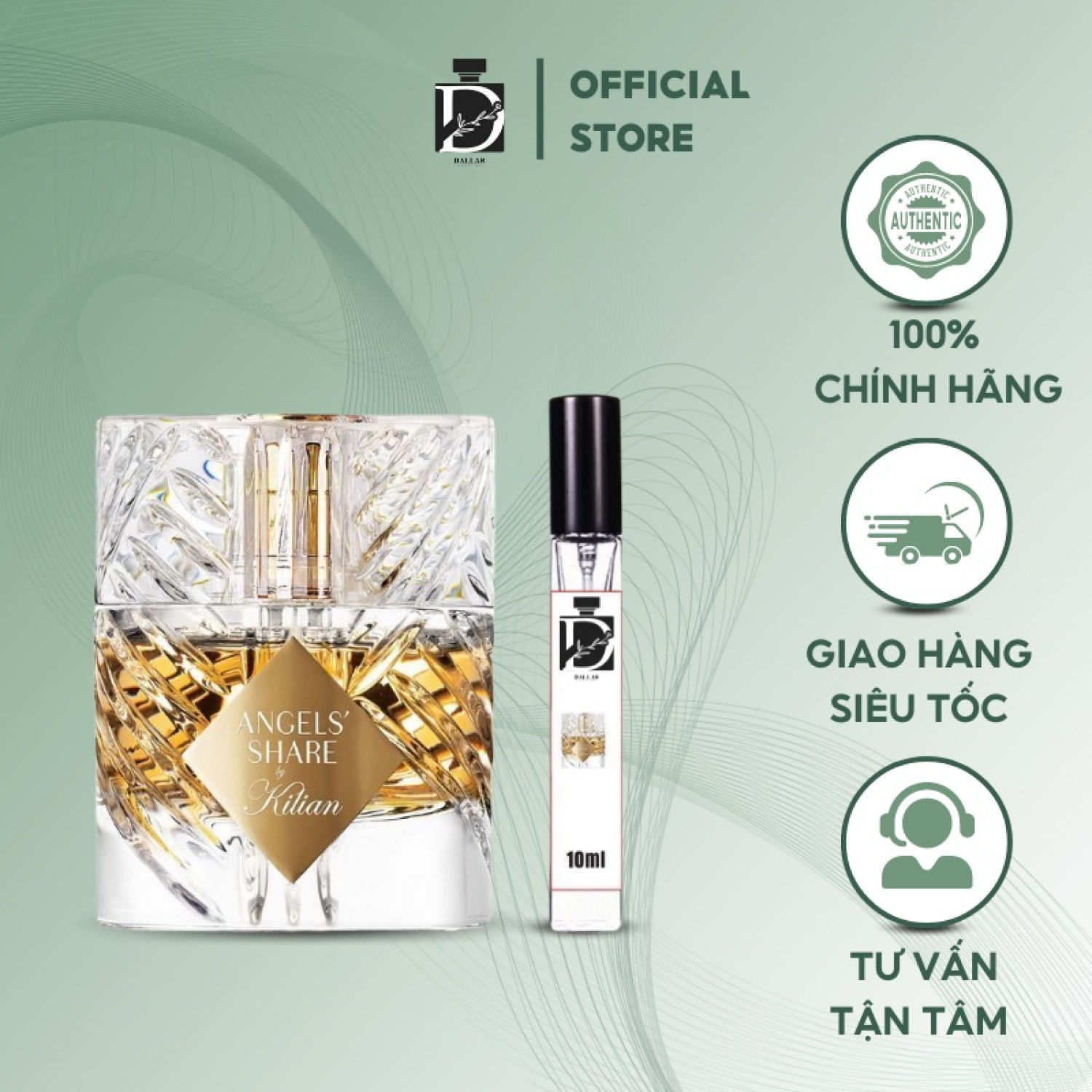 Nước hoa nam nữ chiết kilian angles' share edp mẫu thử 10ml. Quyến rũ, sang trọng, cuốn hút mọi ánh nhìn Dallas895