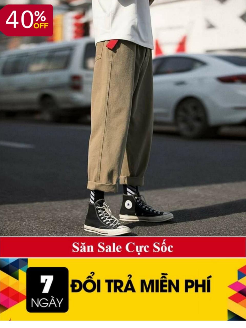 Quần Baggy Kaki Unisex Nam Nữ Chất Siêu Đẹp Dày Dặn - Quần Jeans Nữ Quần Jeans Nam - Quần Kaki Quần Baggy Ống Rộng