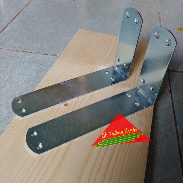 [HCM]Cặp giá đỡ kệ lắp tường bản lớn dài 20cm chắc chắn chịu lực tốt
