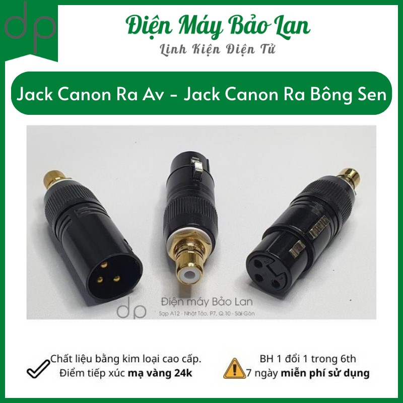 Jack Canon Ra Av - Jack Canon Ra Bông Sen Màu đen -dienmaybaolan