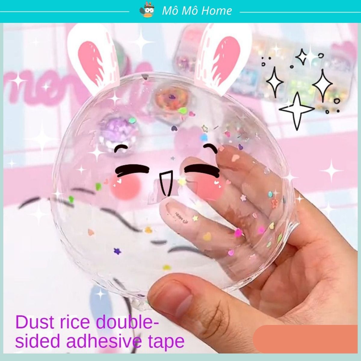 Băng dính thổi bong bóng nano keo trong suốt 2 mặt đồ chơi thú vị cho bé