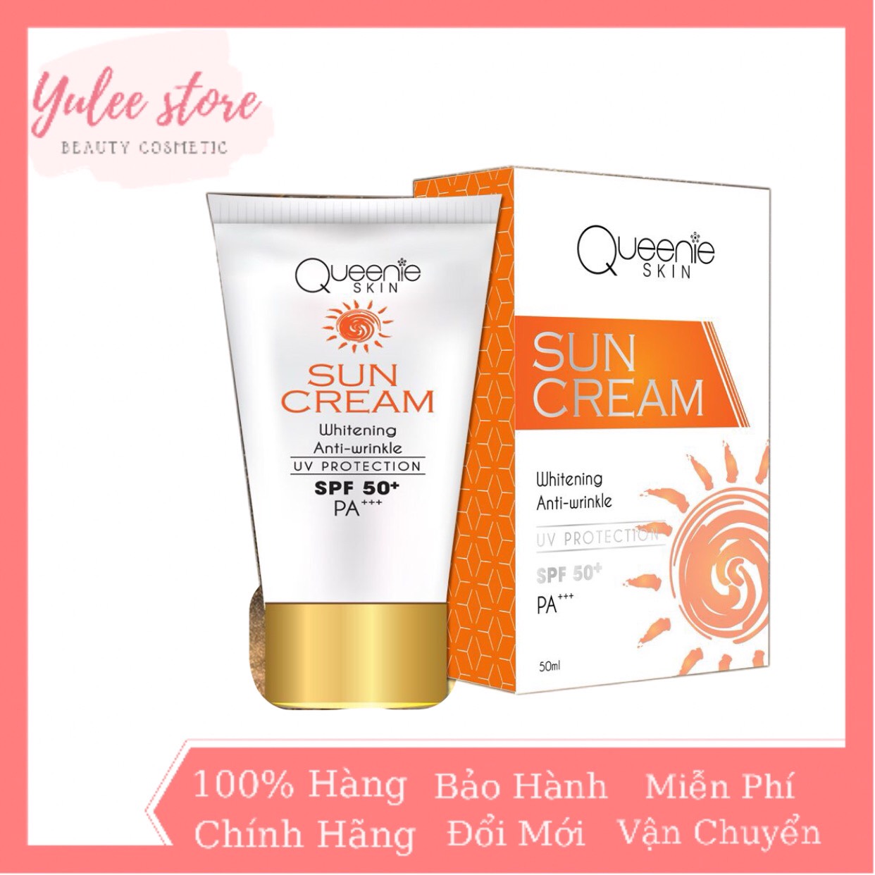 Kem chống nắng queenie skin, kem kháng nắng lý hóa queenie skin , chỉ số spf50+ pa+++