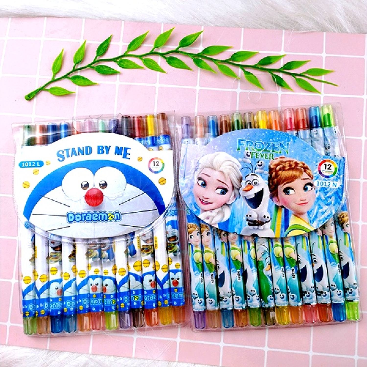 Sáp vặn 12 màu dài rolling crayon 12 màu